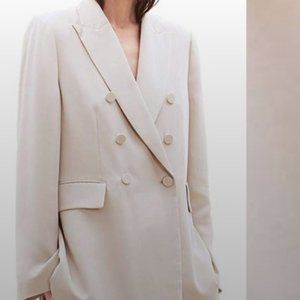 Zara Double Breasted Buttoned Blazer. Size S